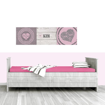 Muursticker babykamer harten