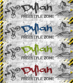 Muursticker BMX kleuren