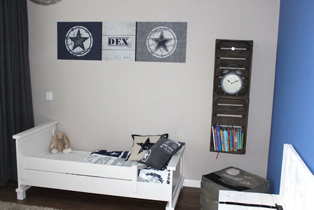 muursticker kinderkamer ster met naam