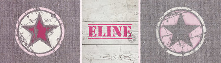 Muursticker ster roze 