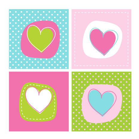 muursticker hartjes