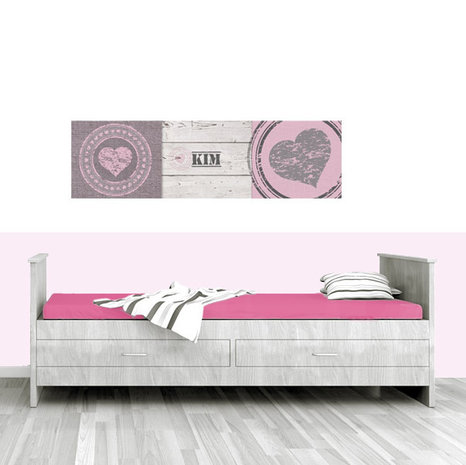 Muursticker babykamer harten