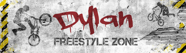 Muursticker Freestyle BMX jongenskamer
